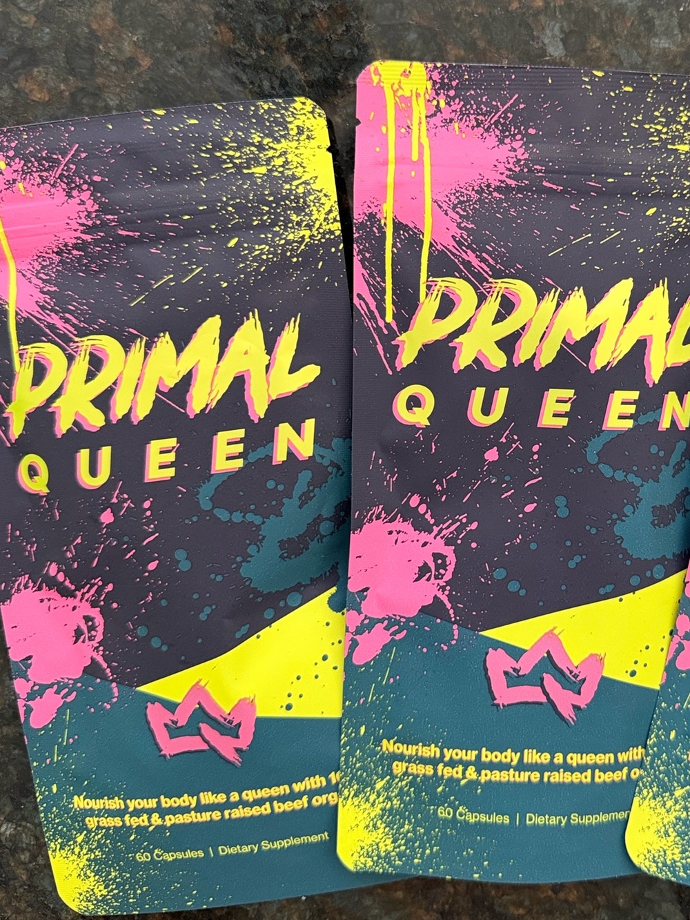 Primal Queen Women’s Bath & Body Supplement - Pink and Yellow